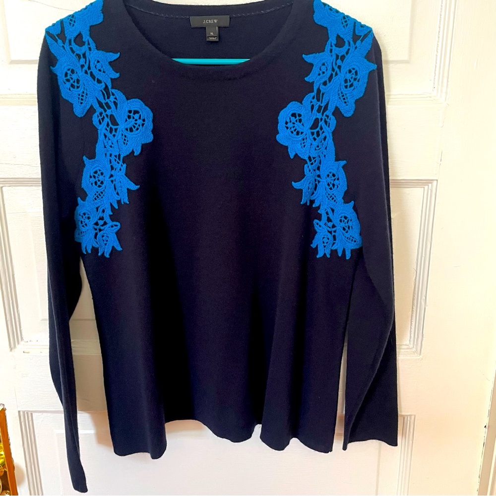 Navy JCrew sweater